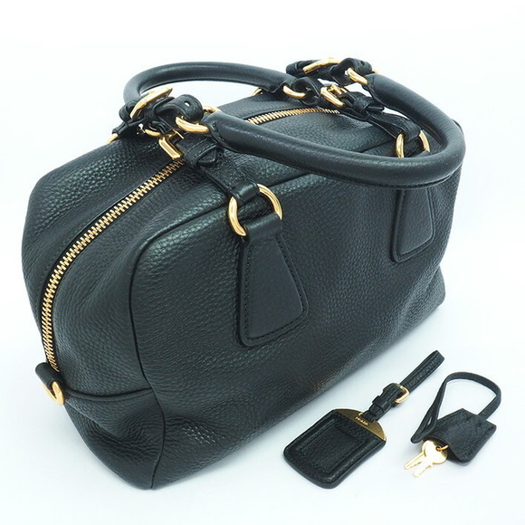 Prada Mini Boston Bag Logo Saffiano - Picture 2 of 7